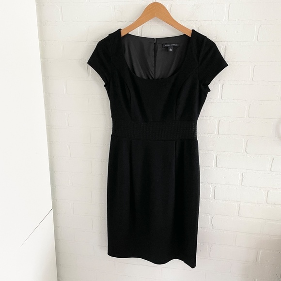 Banana Republic Y2K Mini Dress LBD Wool Business Casual Old money Minimalist 2 - Picture 4 of 15